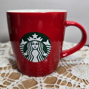 Starbucks Logo Ceramic Coffee Mug Cup Red 2020 12oz Excellent